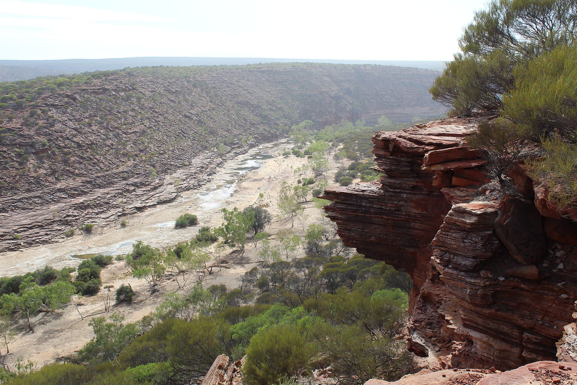 The Murchison River winding through Kalbarri National Park