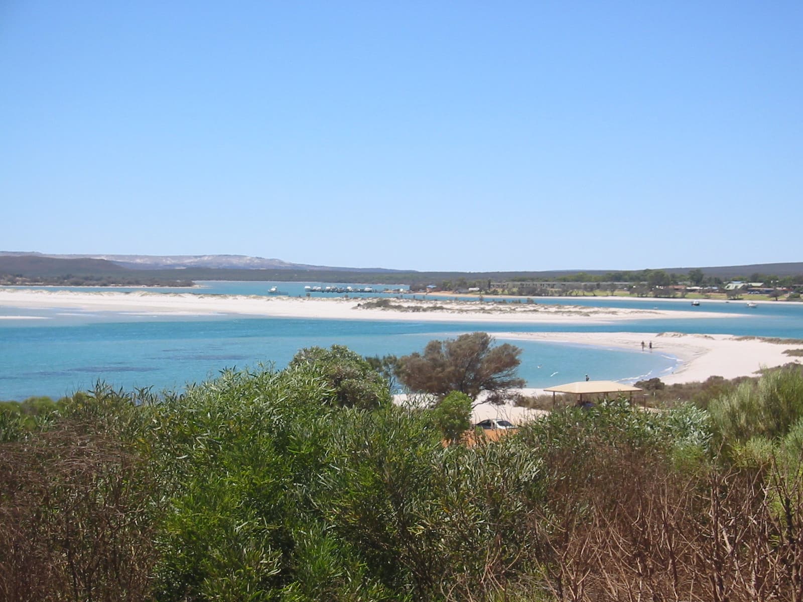 The Murchison River meeting the Indian Ocean at Kalbarri